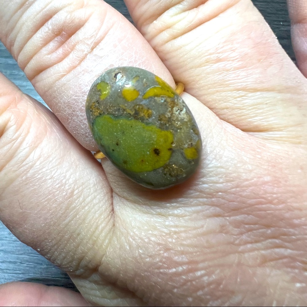 Fruit Jasper Natural Stone Ring